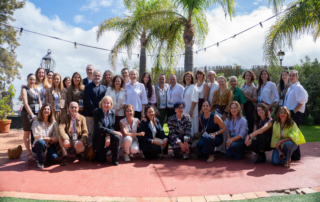 Profesionales de la Medicina Estética durante ACAME Conecta 2025 en la Finca Mac-Kay, La Laguna.