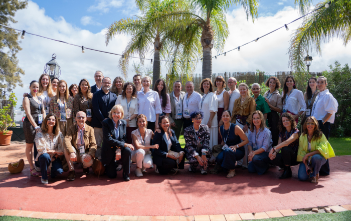 Profesionales de la Medicina Estética durante ACAME Conecta 2025 en la Finca Mac-Kay, La Laguna.